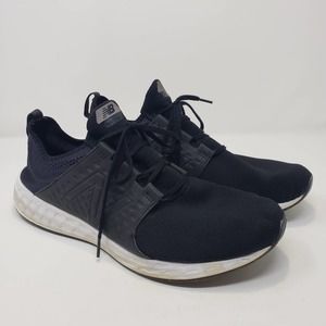 New Balance Mens Fresh Foam Cruz Running Shoes Sneakers Size 14 Black White